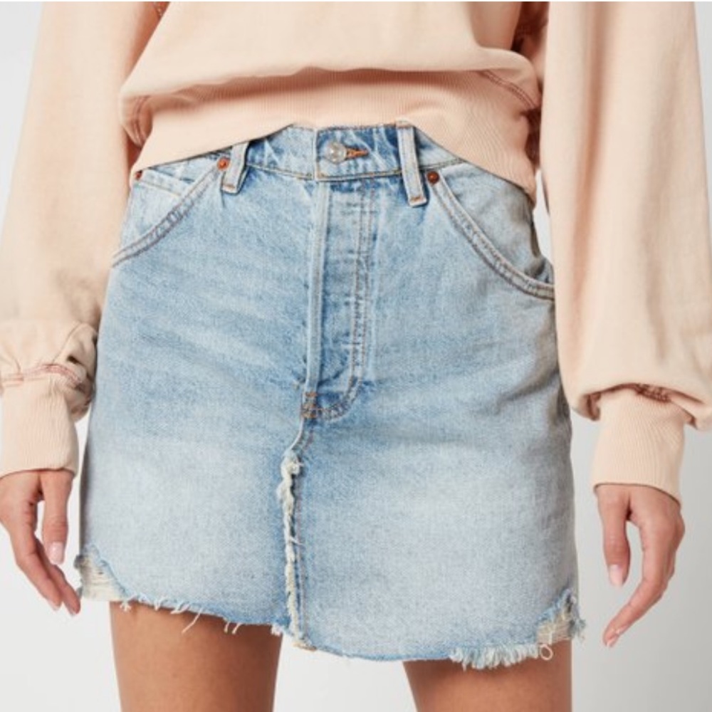 Free People Women’s Cut Off Skirt